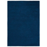 Wedgwood Folia Navy Blue 38308 Wool Designer Rug - Rugs Of Beauty - 1