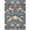 Morris & Co Strawberry Thief Indigo 027708 Designer Wool Rug - Rugs Of Beauty - 1
