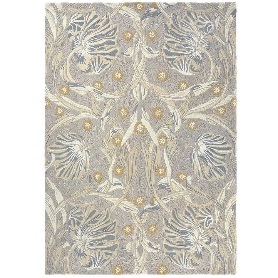 Morris & Co Pure Pimpernel Linen 028701 Designer Wool Viscose Rug - Rugs Of Beauty - 1