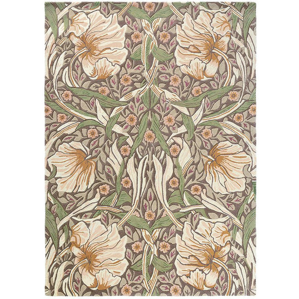 Morris & Co Pimpernel Aubergine 028805 Designer Wool Rug - Rugs Of Beauty - 1