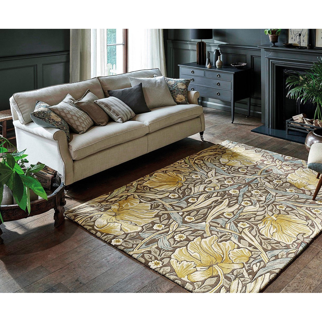 Morris & Co Pimpernel Bullrush 028808 Designer Wool Rug - Rugs Of Beauty - 2