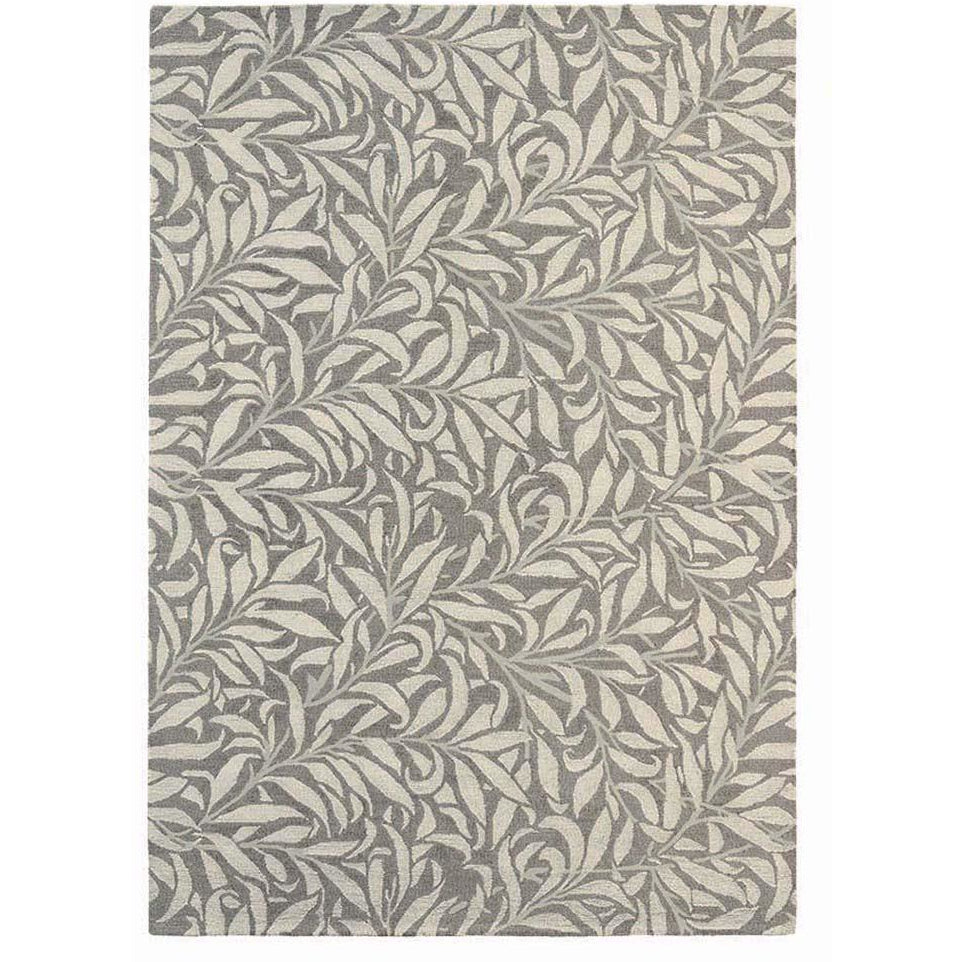 Morris & Co Willow Bough Mole Modern Designer Rug - Rugs Of Beauty - 1