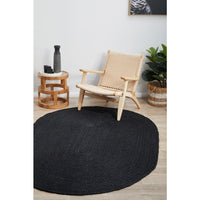 Miami 850 Black Jute Oval Rug - Rugs Of Beauty - 4