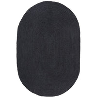 Miami 850 Black Jute Oval Rug - Rugs Of Beauty - 1