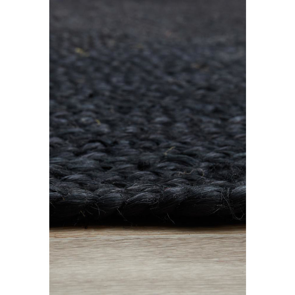 Miami 850 Black Jute Oval Rug - Rugs Of Beauty - 7