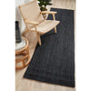 Miami 850 Black Jute Runner Rug - Rugs Of Beauty - 2