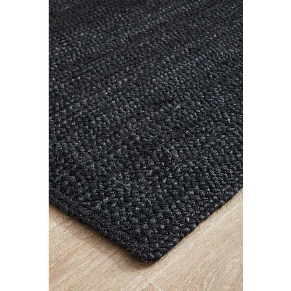 Miami 850 Black Jute Runner Rug - Rugs Of Beauty - 6