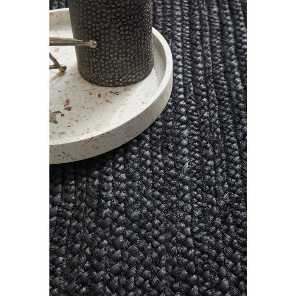 Miami 850 Black Jute Runner Rug - Rugs Of Beauty - 5
