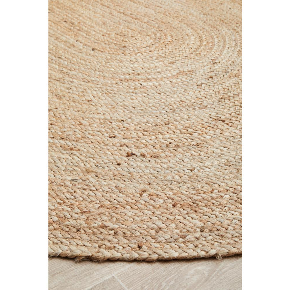 Miami 850 Natural Jute Oval Rug - Rugs Of Beauty - 5