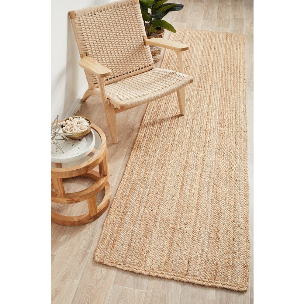 Miami 850 Natural Jute Runner Rug - Rugs Of Beauty - 2