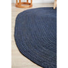 Miami 850 Navy Blue Jute Oval Rug - Rugs Of Beauty - 3