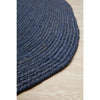 Miami 850 Navy Blue Jute Oval Rug - Rugs Of Beauty - 7