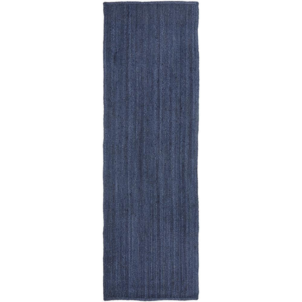 Miami 850 Navy Blue Jute Runner Rug - Rugs Of Beauty - 1