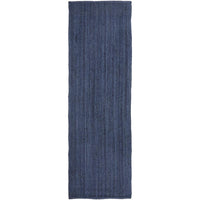 Miami 850 Navy Blue Jute Runner Rug - Rugs Of Beauty - 1
