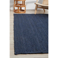 Miami 850 Navy Blue Jute Rug - Rugs Of Beauty - 2