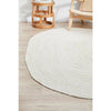 Miami 850 White Jute Oval Rug - Rugs Of Beauty - 3
