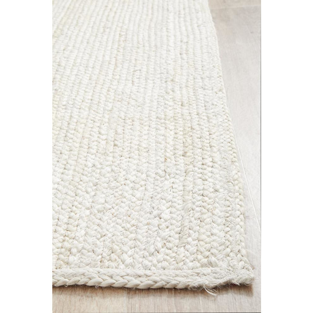 Miami 850 White Jute Runner Rug - Rugs Of Beauty - 7