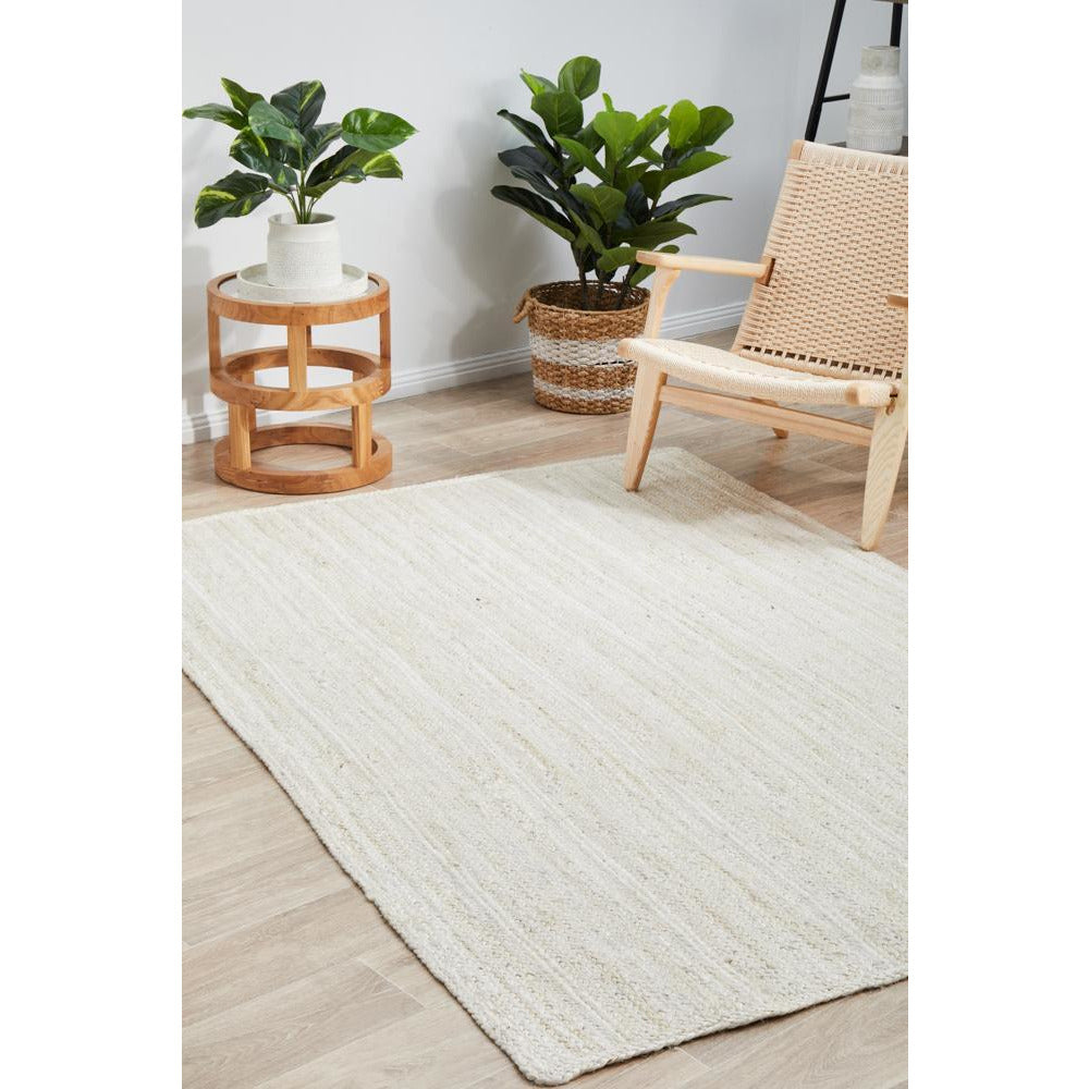 Miami 850 White Jute Rug - Rugs Of Beauty - 3