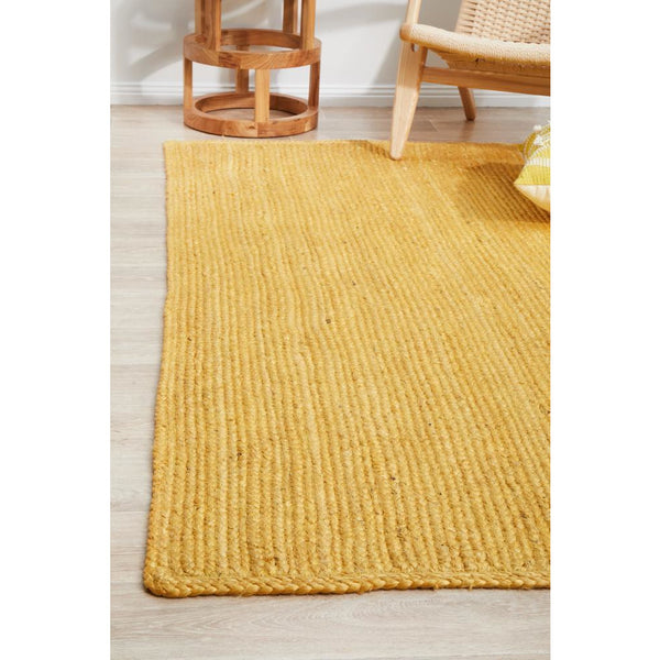 Miami 850 Yellow Jute Rug - Rugs Of Beauty - 2