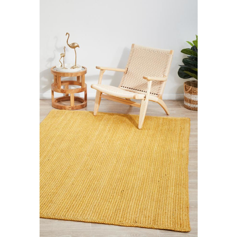 Miami 850 Yellow Jute Rug - Rugs Of Beauty - 4
