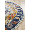 Selje 601 Rust Multi Colour Transitional Bohemian Inspired Round Rug - Rugs Of Beauty - 5
