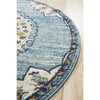 Selje 602 Blue Transitional Bohemian Inspired Round Rug - Rugs Of Beauty - 2