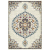 Selje 602 Cream Multi Coloured Transitional Bohemian Inspired Rug - Rug Of Beauty