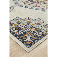 Selje 602 Cream Multi Coloured Transitional Bohemian Inspired Rug - Rug Of Beauty - 2