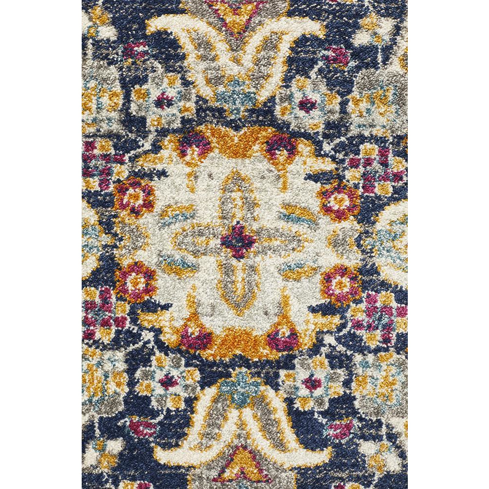 Selje 602 Cream Multi Coloured Transitional Bohemian Inspired Rug - Rug Of Beauty - 5