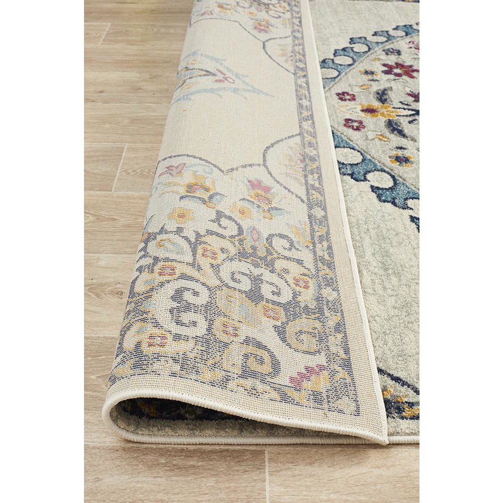 Selje 602 Cream Multi Coloured Transitional Bohemian Inspired Rug - Rug Of Beauty - 6