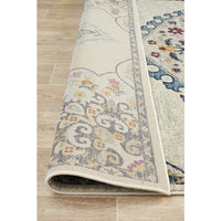 Selje 602 Cream Multi Coloured Transitional Bohemian Inspired Rug - Rug Of Beauty - 6