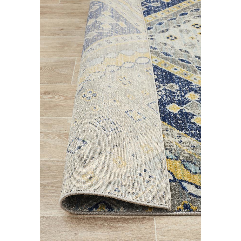 Selje 603 Navy Blue Transitional Bohemian Inspired Rug - Rugs Of Beauty - 6