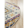 Selje 603 Cream Multi Colour Transitional Bohemian Inspired Round Rug - Rugs Of Beauty - 3