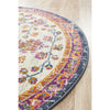 Selje 605 Rust Pink Beige Transitional Bohemian Inspired Round Rug - Rugs Of Beauty - 3