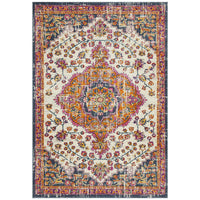 Selje 605 Rust Pink Beige Transitional Bohemian Inspired Rug - Rugs Of Beauty