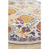 Selje 606 Pink Purple Multi Colour Transitional Bohemian Inspired Round Rug - Rugs Of Beauty - 2