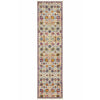 Selje 606 Pink Purple Multi Colour Transitional Bohemian Inspired Runner Rug - Rugs Of Beauty
