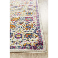 Selje 606 Pink Purple Multi Colour Transitional Bohemian Inspired Runner Rug - Rugs Of Beauty - 3