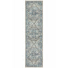 Selje 607 Blue Transitional Bohemian Inspired Runner Rug - Rugs Of Beauty 