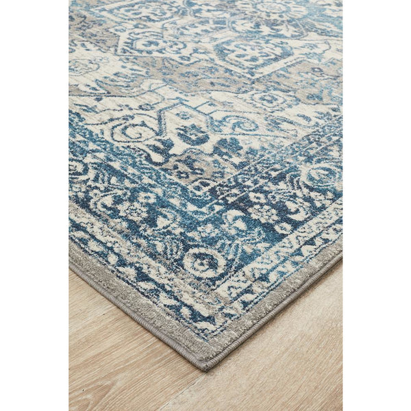 Selje 607 Blue Transitional Bohemian Inspired Rug - Rugs Of Beauty - 2