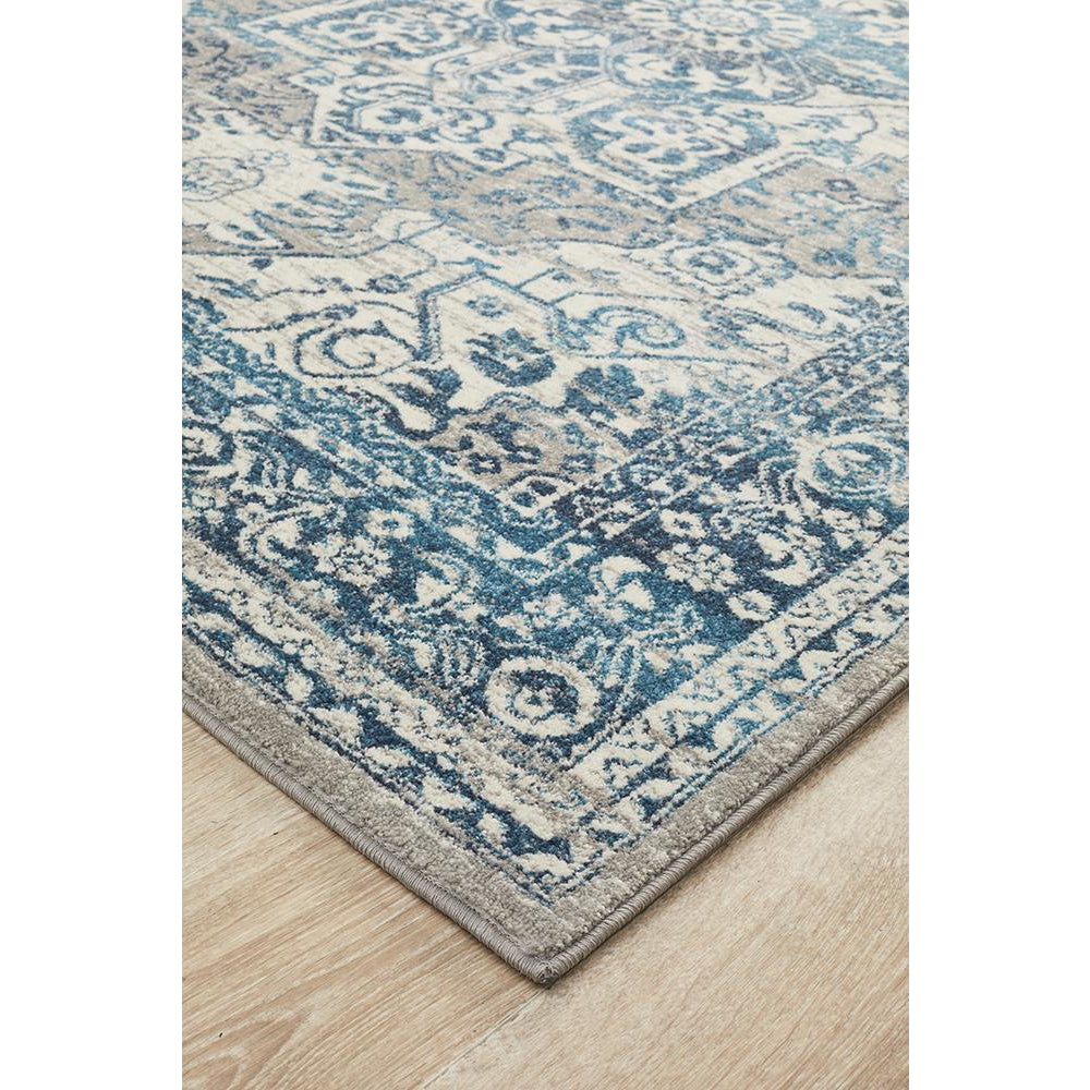Selje 607 Blue Transitional Bohemian Inspired Rug - Rugs Of Beauty - 2