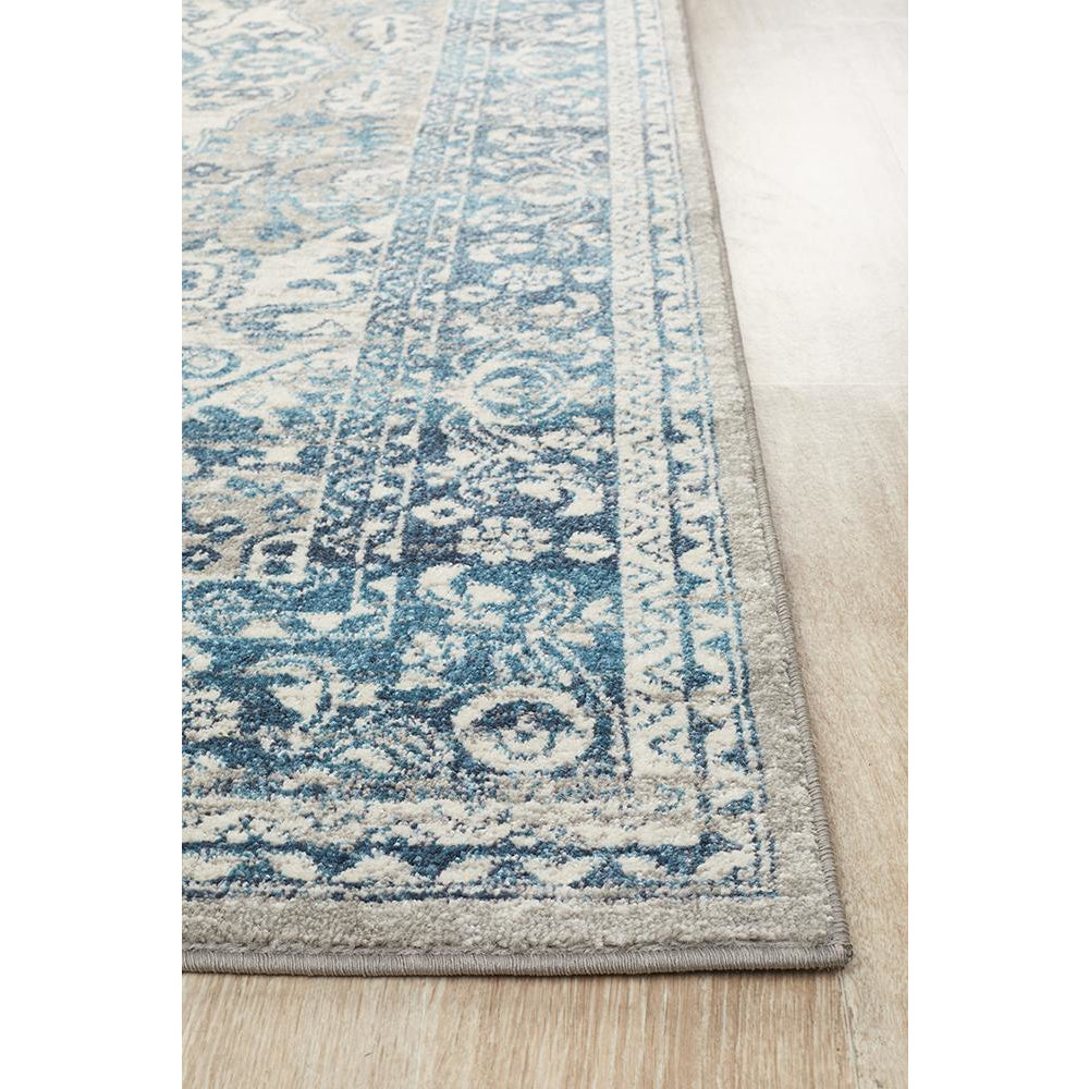 Selje 607 Blue Transitional Bohemian Inspired Rug - Rugs Of Beauty - 3