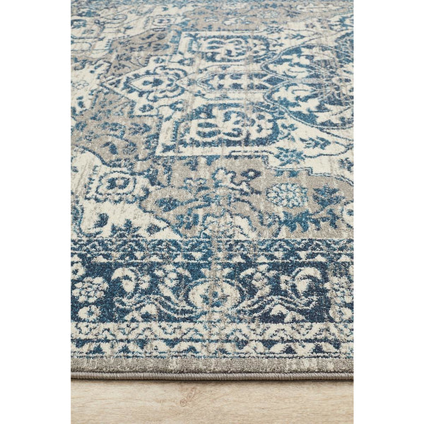 Selje 607 Blue Transitional Bohemian Inspired Rug - Rugs Of Beauty - 4