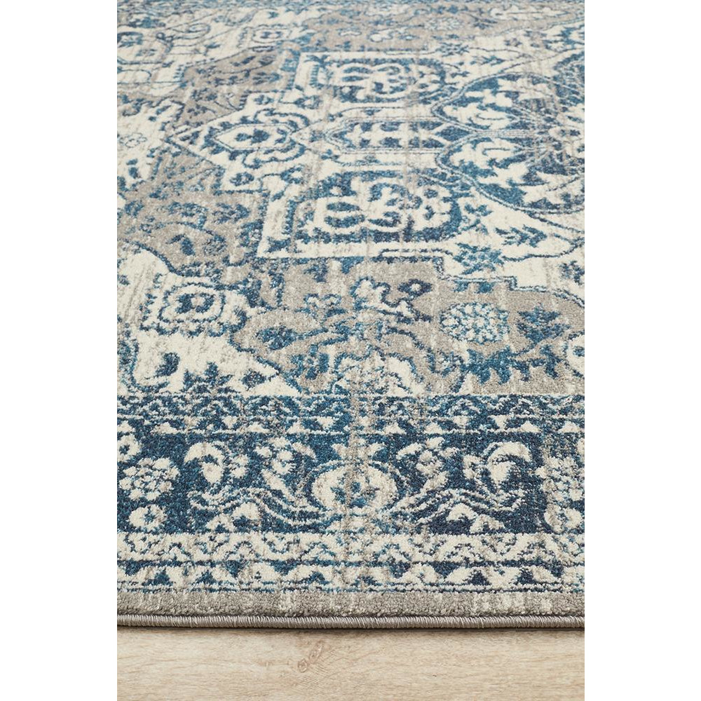 Selje 607 Blue Transitional Bohemian Inspired Rug - Rugs Of Beauty - 4