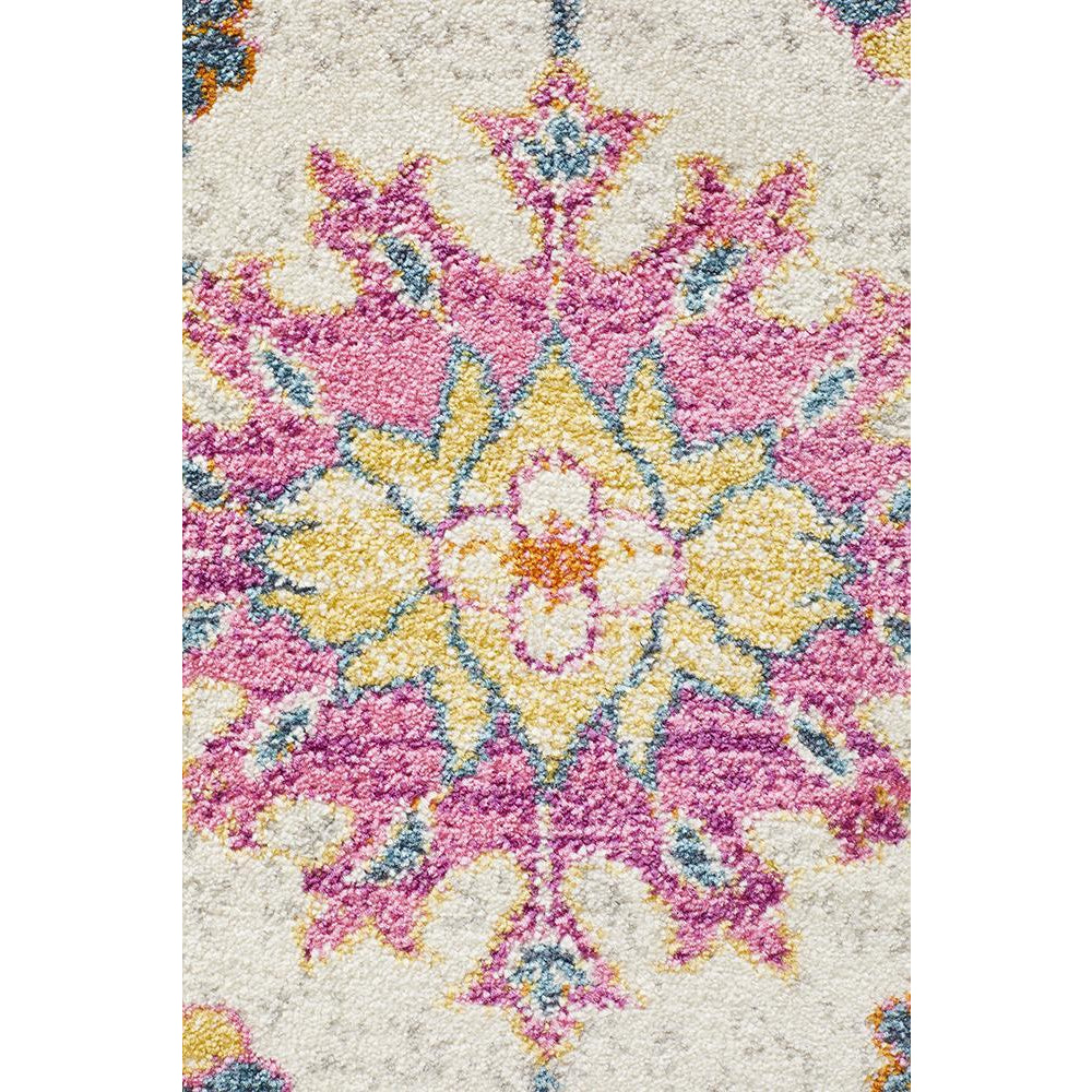 Selje 608 Multi Colour Transitional Bohemian Inspired Round Rug - Rugs Of Beauty - 5