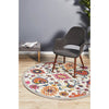 Selje 608 Multi Colour Transitional Bohemian Inspired Round Rug - Rugs Of Beauty - 1