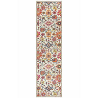 Selje 608 Multi Colour Transitional Bohemian Inspired Runner Rug - Rugs Of Beauty 