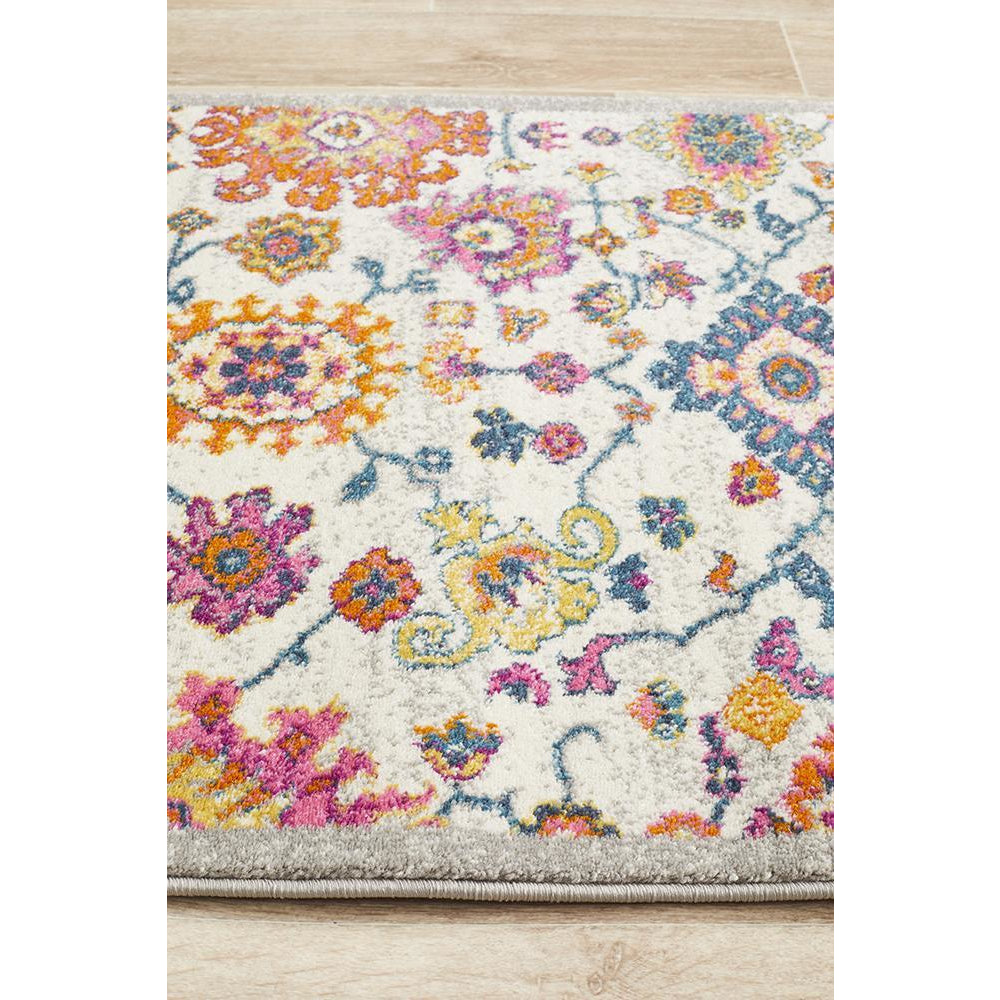 Selje 608 Multi Colour Transitional Bohemian Inspired Runner Rug - Rugs Of Beauty - 4