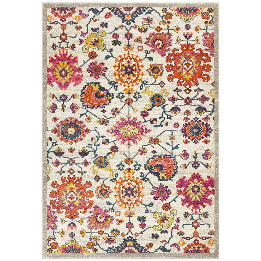 Selje 608 Multi Colour Transitional Bohemian Inspired Rug - Rugs Of Beauty