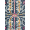 Selje 609 Navy Blue Pink Multi Colour Transitional Bohemian Inspired Round Rug - Rugs Of Beauty - 5